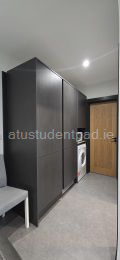 Additional kitchen storage.